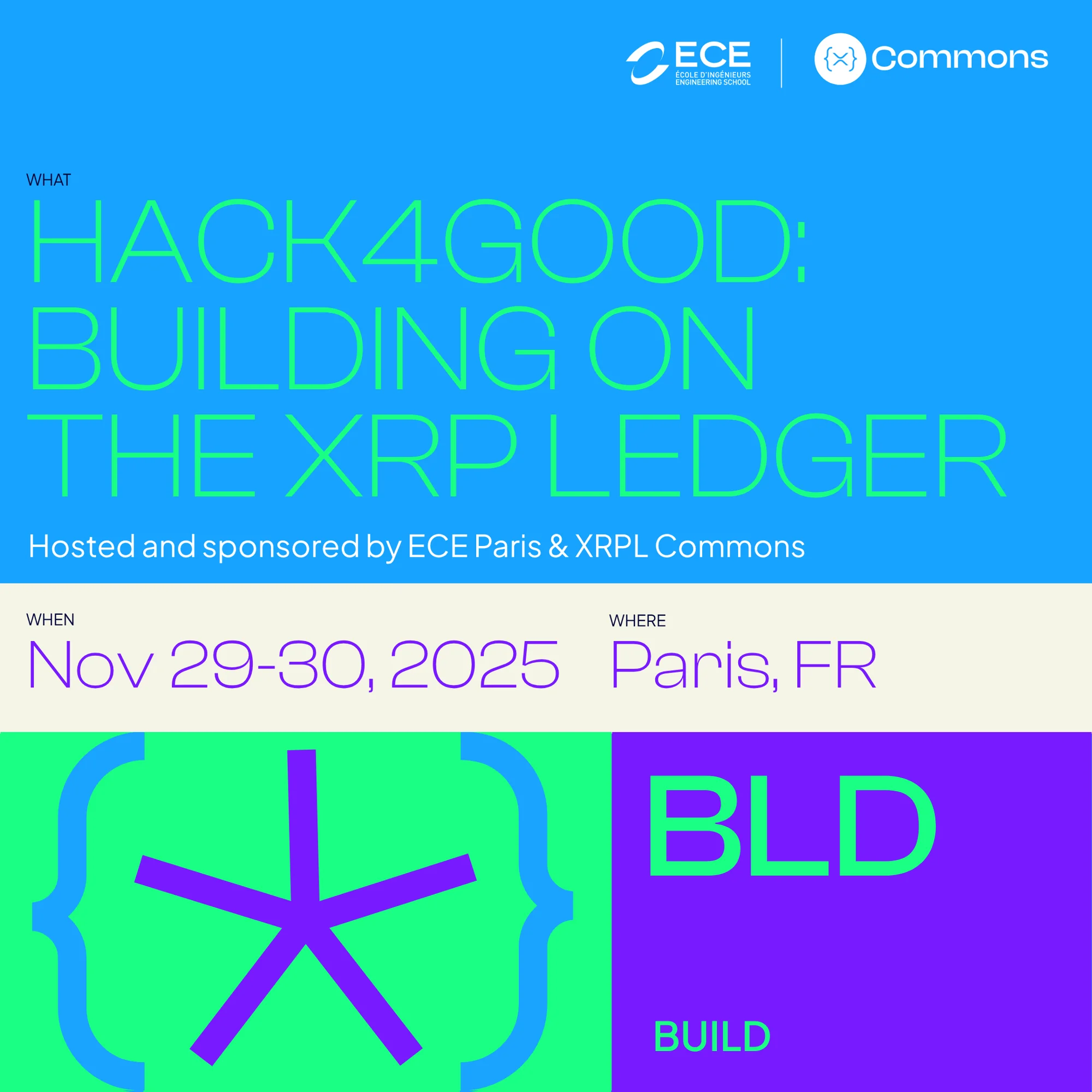 Event photo: HACK4GOOD: Building on the XRP Ledger